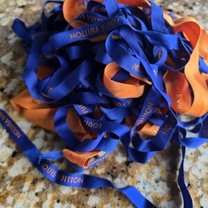 Louis Vuitton Blue and Orange  Ribbon